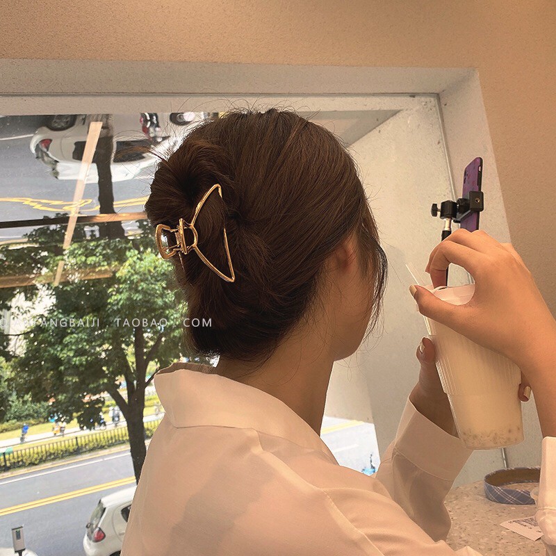 Kẹp tóc kim loại thiết kế phong cách Hàn Quốc