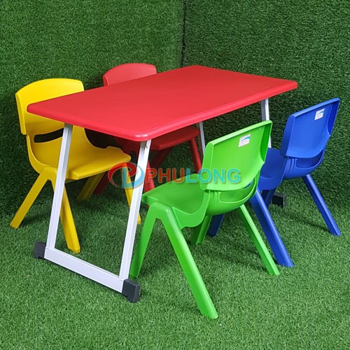Bàn nhựa chân gấp cho trẻ mầm non, mẫu giáo PL0107 | BigBuy360 - bigbuy360.vn