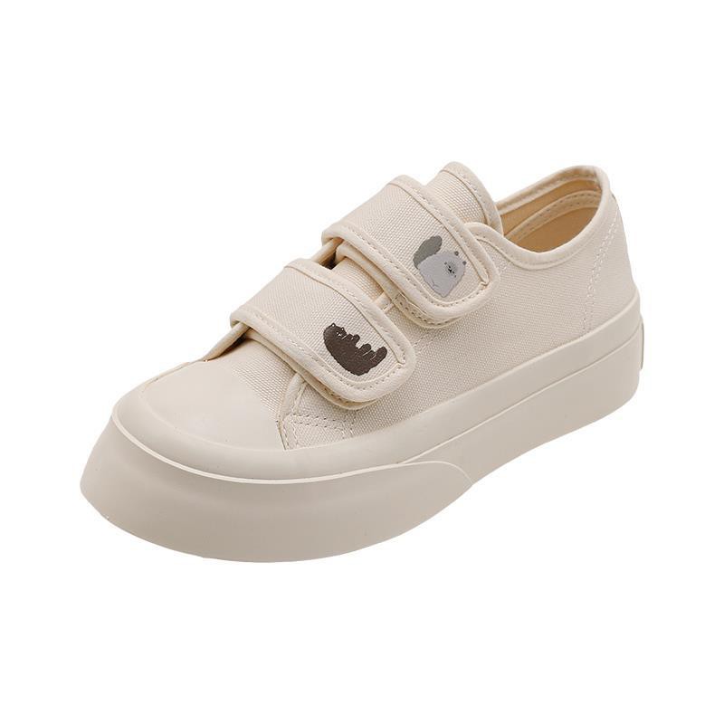 Giày đế dày chất canvas thiết kế quai dán thời trang mùa hè phong cách Nhật Bản trẻ trung cho nữ