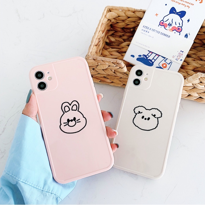 Ốp lưng iphone viền nổi thú cute 6/6plus/6s/6splus/7/7plus/8/8plus/x/xr/xs/11/12/pro/max/plus/promax - Awifi U5-3