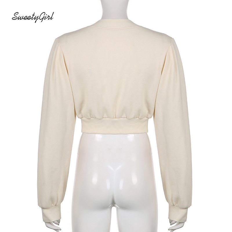 Áo Sơ Mi Tay Dài Cổ Chữ V Dáng Ôm Màu Trơn Cài Nút Thời Trang Cho Nữ