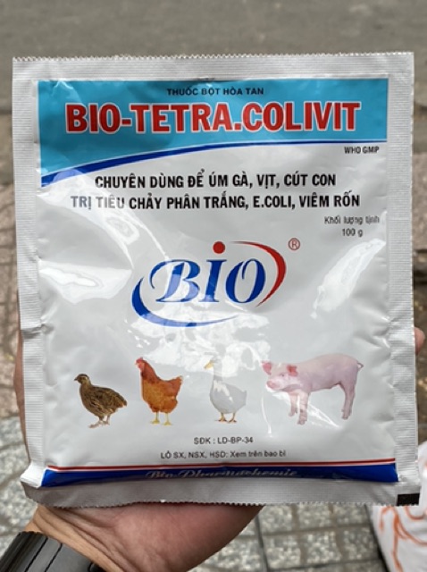 BIO TETRA COLIVIT CHUYÊN TRI ECOLI, VIÊM RỐN TRÊN VẬT NUÔI.