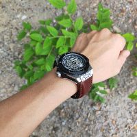 DÂY ĐH HUBLOT DA BÒ THẬT THỦ CÔNG CAO CẤP