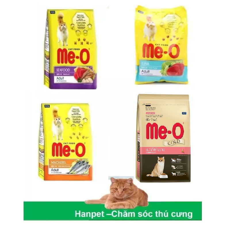 Thức ăn mèo dạng viên cho mèo lớn ME-O (3 vị) gói nhỏ