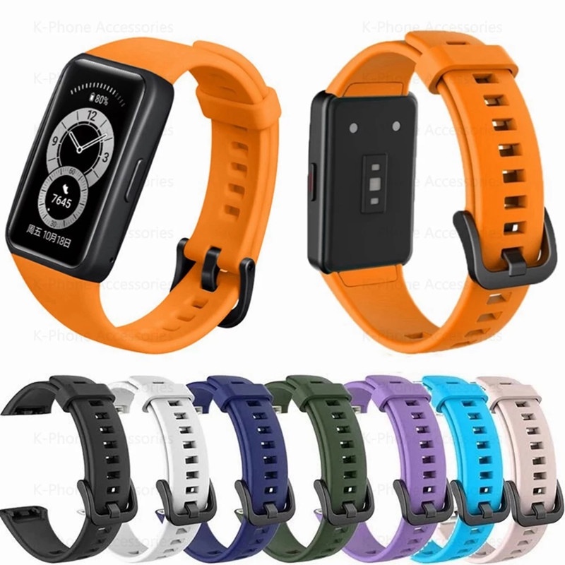 Ốp Silicone + TPU BảO Vệ MàN HìNh Cho ĐồNg Hồ Huawei Band 7 6