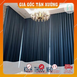 Rèm Cửa Sổ Nhỏ 💟FREESHIP💟  Rèm Cửa Màu Xanh Chàm Cản Sáng 95% , Cách Nhiệt - Màn Cửa Kích Thước Nhỏ