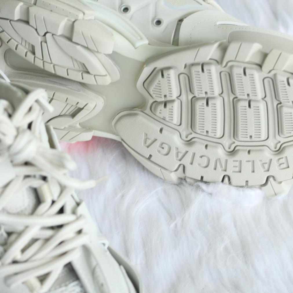 GIẦY THỂ THAO SNEAKERS NAM NỮ BA LEN TRACK LED MÀU FULL TRẮNG