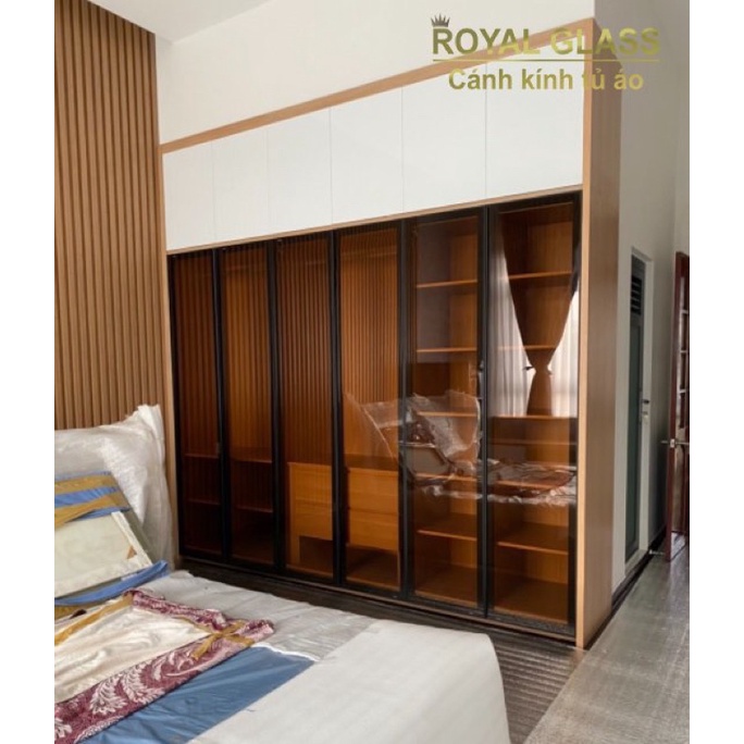 tủ quần áo chất liệu nhựa ecoplas cánh kính màu bảo hành 10 năm