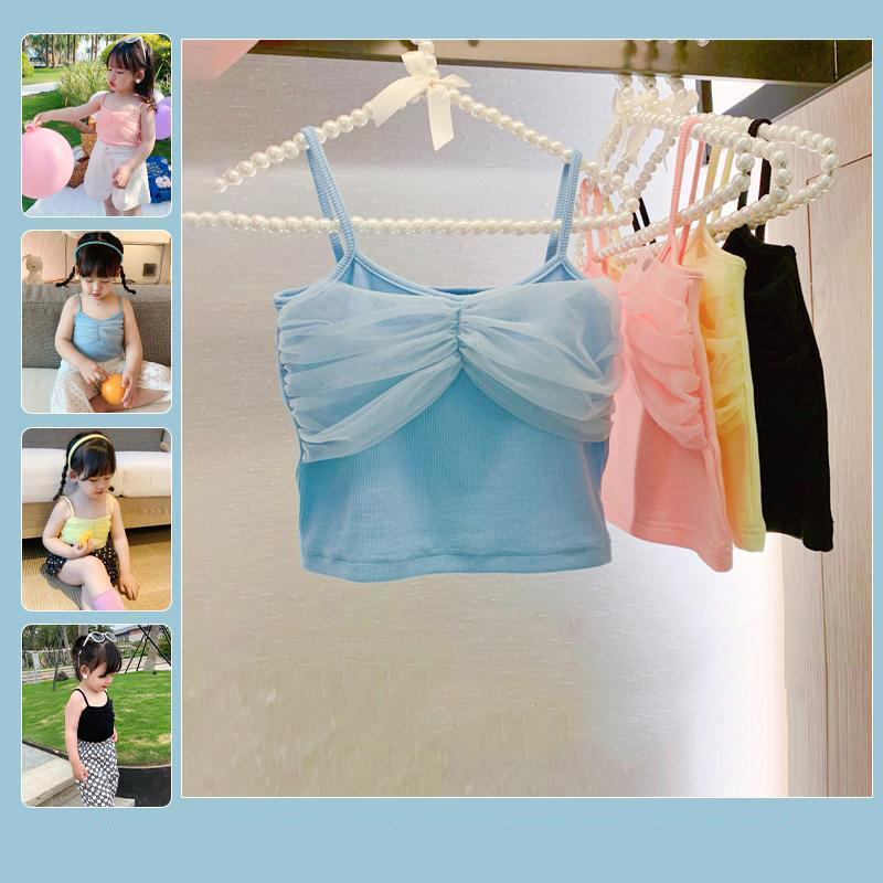 Áo Hai Dây Trơn Màu Xinh Xắn Theo Phong Cách Hàn Quốc Dành Cho Nữ 2021