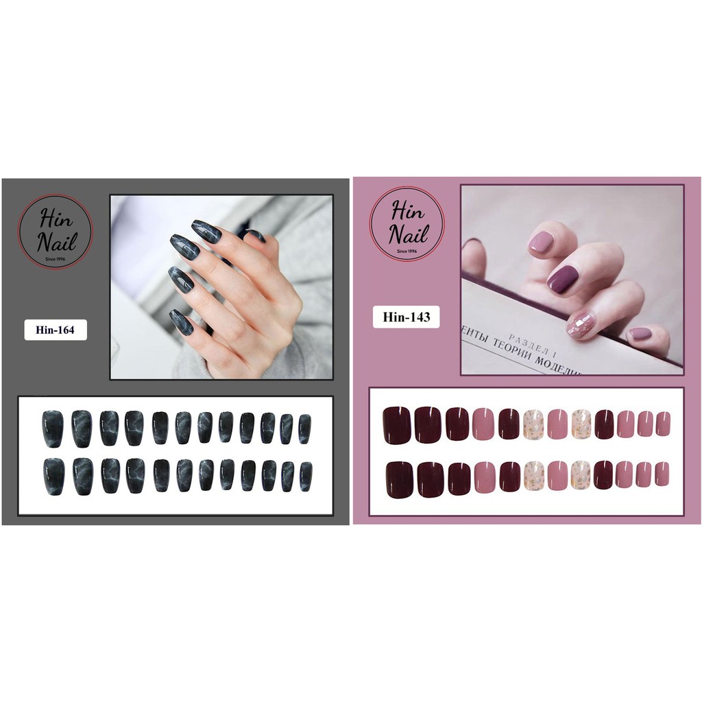 Set móng tay giả Hin Nail thời trang (giao mẫu ngẫu nhiên)