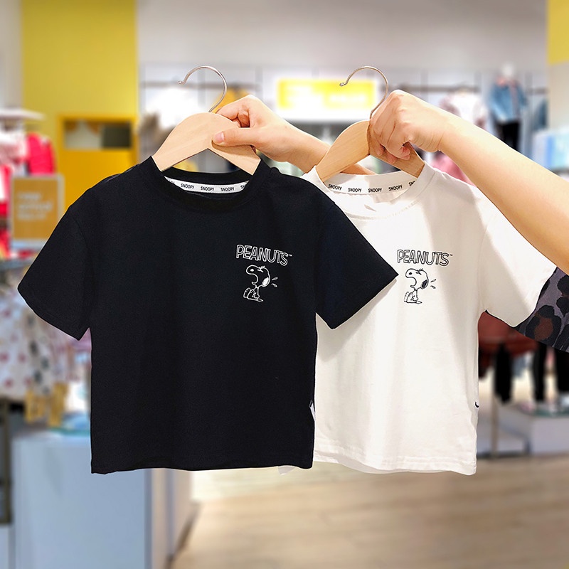 Áo Bé Trai Cộc Tay In Chú Chó Snopy, Áo thun trẻ em từ 1 - 5 tuổi chất cotton cao cấp - SUMO KIDS