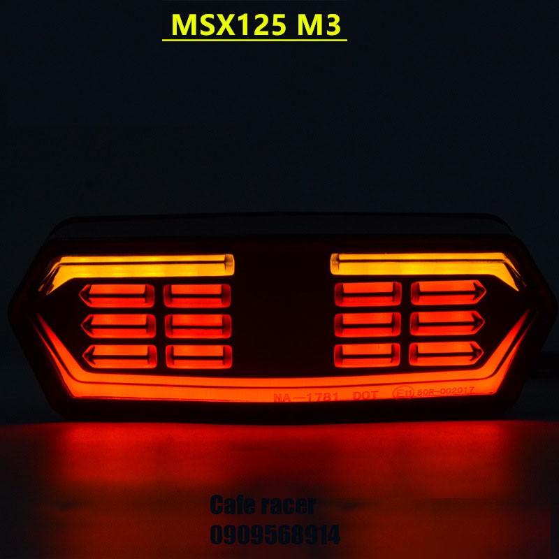 Bộ đèn đuôi MSX 125 CB650 xi nhan chạy đuổi