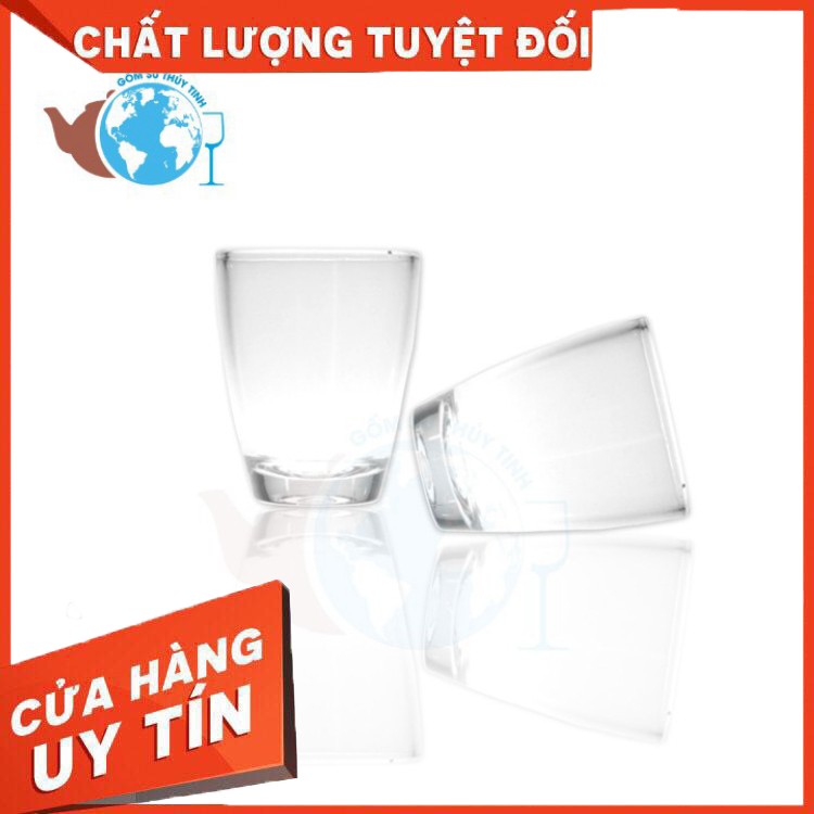 Bộ 6 ly chén thủy tinh uống nước uống rượu loại nhỏ- chén hạt mít.