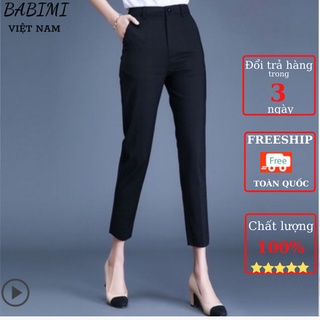 Quần Baggy Nữ Công Sở Dáng Đẹp Loại 1 Chất Vải