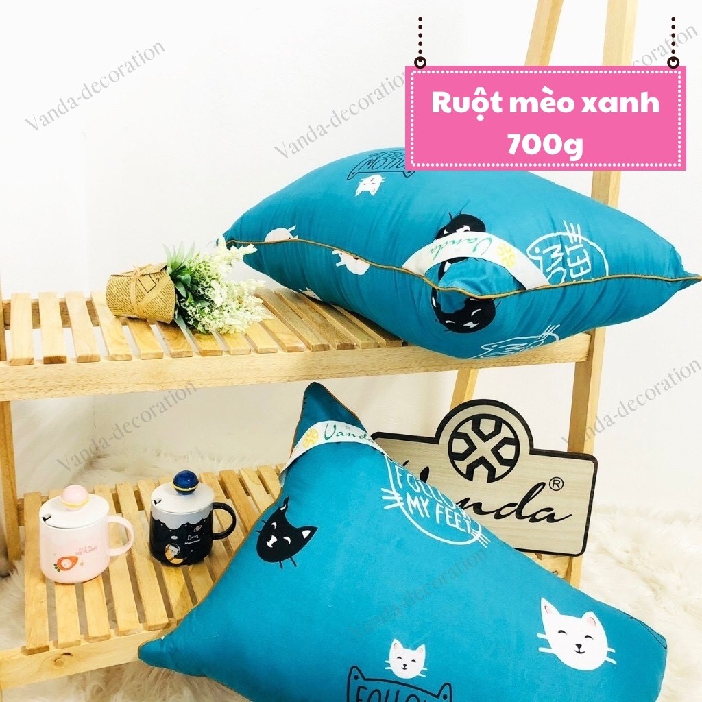 COMBO Gối đầu kèm vỏ cotton poly nhiều họa tiết
