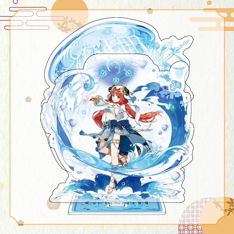 [Loại đặc biệt] Mô hình Standee Acrylic Mica game Genshin Impact có background phong cảnh