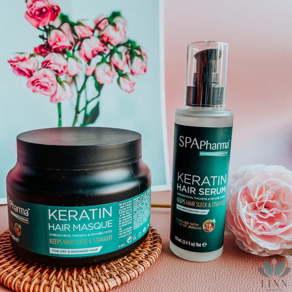 Mặt nạ ủ tóc Keratin Spa pharma dành cho tóc khô và hư tổn 500ml