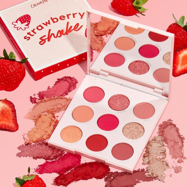 Bảng Phấn Mắt 9 Ô Colourpop Strawberry Shake Pressed Powder Palette