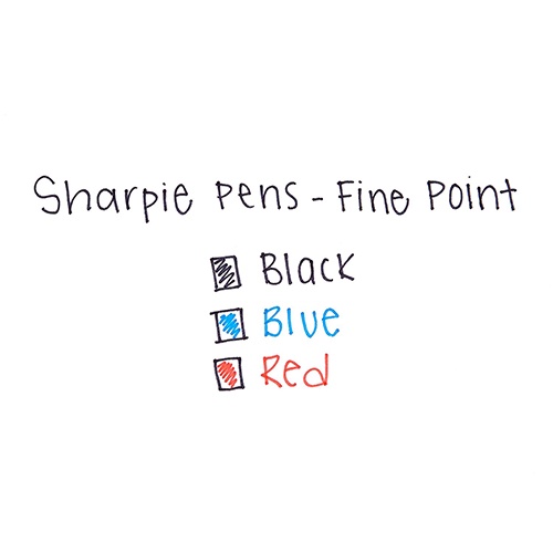Bút lông kim viết giấy cao cấp Sharpie Grip Pen - Red (Đỏ)