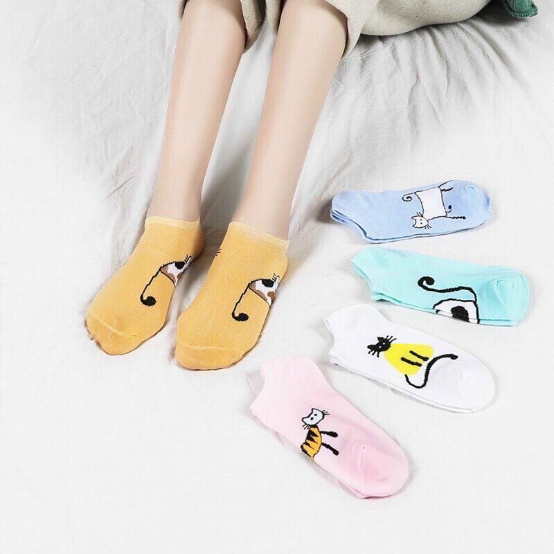 Combo 10 đôi vớ cotton gấu và bông cúc lựa chọn , bảo đảm tốt không nhão, kiểu dáng thời trang