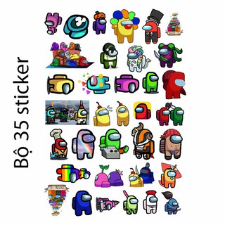 Sticker / Hình dán Game Among Us- (nhiều mẫu Random)