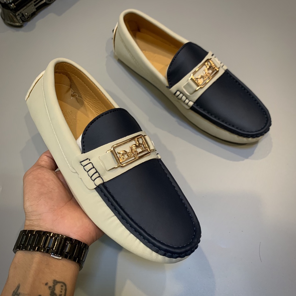 Giày Lười Hermes Nam Phong Cách Trẻ Trung Lên Chân Nhẹ Mềm Êm