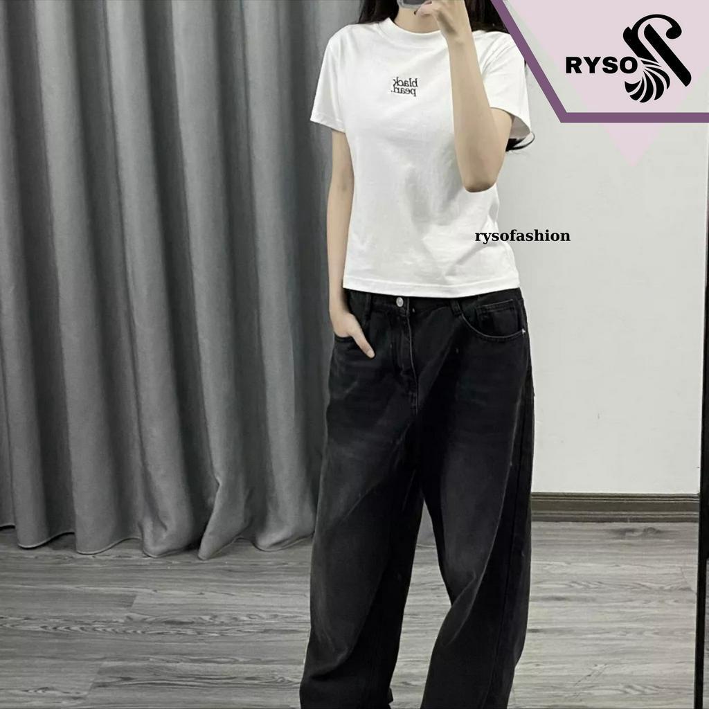 Áo Thun Baby Tee RYSO FASHION Chất Cotton 100% In Chữ