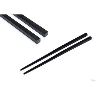 Đũa melamine xoắn/trơn màu đen (10 đôi)