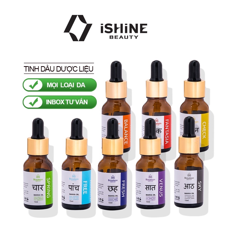 Tinh Dầu Dược Liệu BOSALSON Chăm Sóc Cơ Thể Chính Hãng 15ml