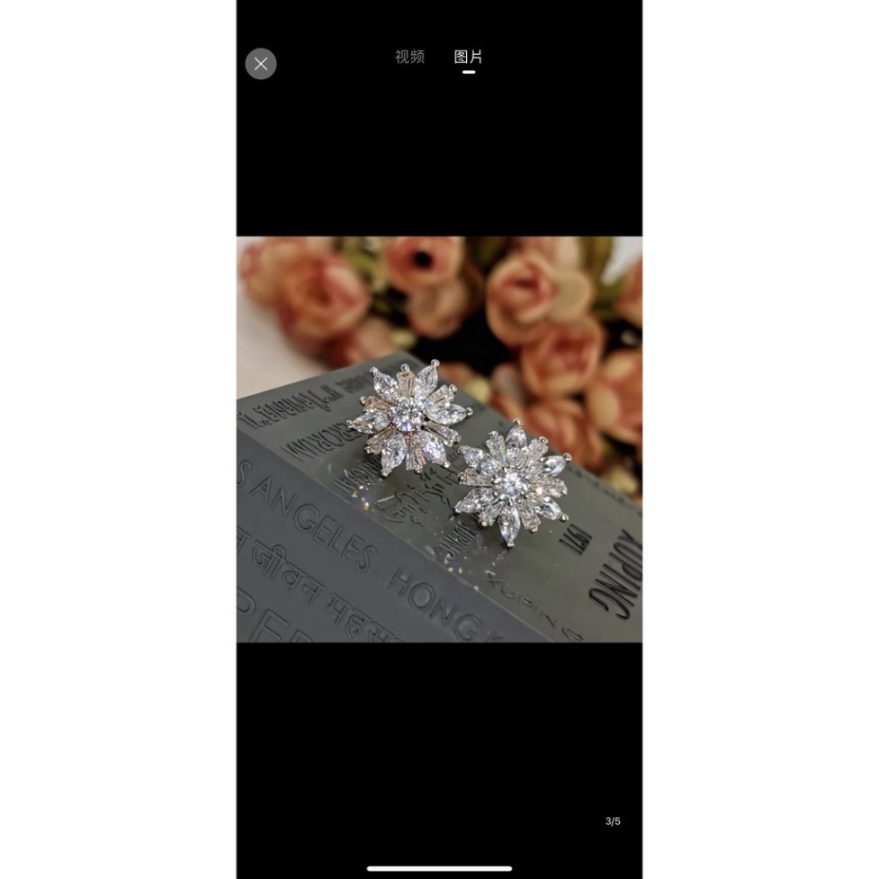 Bông tai nữ thời trang cá tính bông hoa