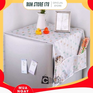 Combo 2 Và 3 Tấm Phủ Tủ Lạnh Tiện Dụng Chống Bụi Bẩn, Tấm Che Tủ Lạnh Máy Giặt Chống Trầy Xước