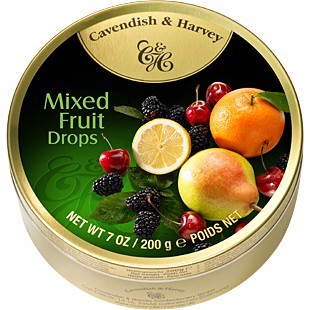 Kẹo Trái Cây - 200g - Mixed Fruit Drops (lê, cam)