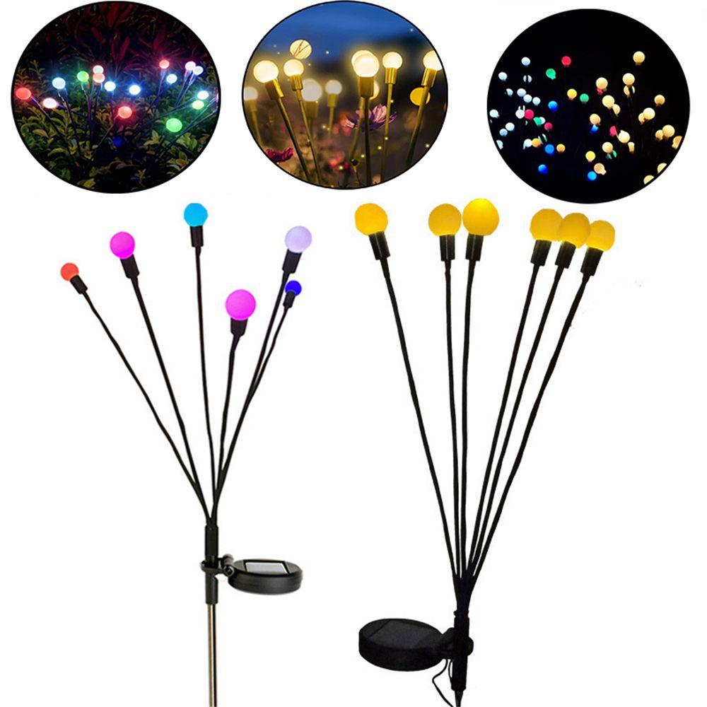 NICKOLAS Đèn Lắc Năng Lượng Mặt Trời Chịu Nhiệt Cao Bảy Màu Độc Đáo Cho Sân Vườn