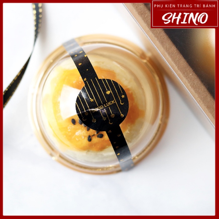 Bộ 50 Hộp / Khay và Nắp Tròn Đựng Bánh Nướng/ Bánh Trung Thu 60 - 80g