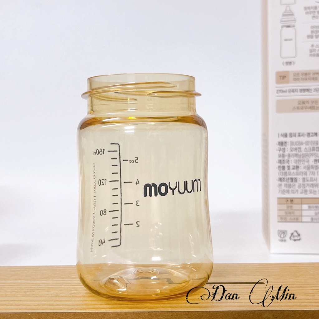 Tách Lẻ- Bộ cổ và nắp đậy cho bình moyuum, thân bình Moyuum chính hãng 170ml 270ml