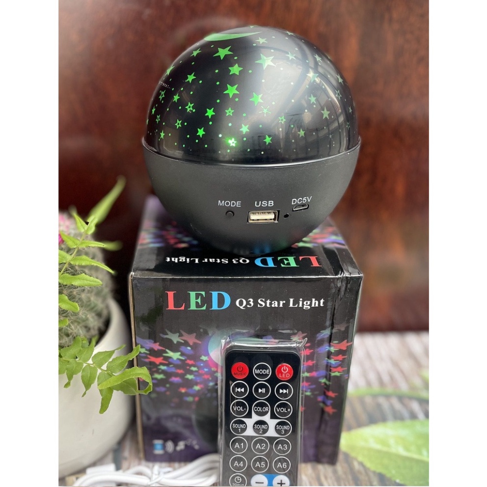 Loa Bluetooth Q3 bản cao cấp có đèn trời âm thanh chuẩn nghe cực đã