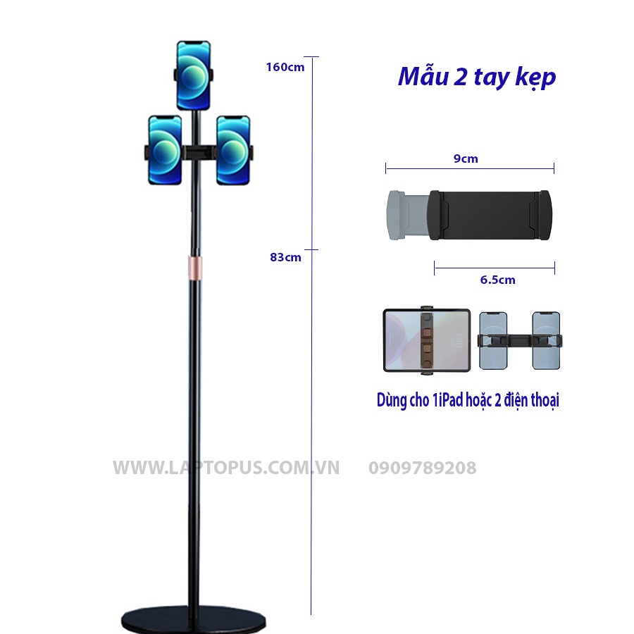 Giá Đỡ Sàn Livestream Chụp Ảnh Quay Video Điện Thoại iPad Chắc Chắn