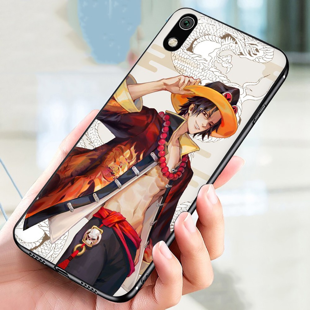 Anime One Piece Soft Black TPU Silicone Phone Case for Xiaomi Redmi S2 K20 K30 Pro Poco X2 Anti-fall Back Cover