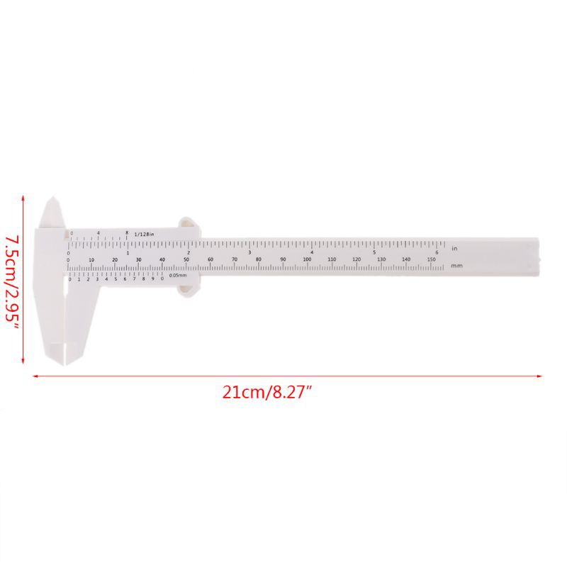 Thước kẹp đa năng bằng nhựa 0-150mm Vernier Caliper