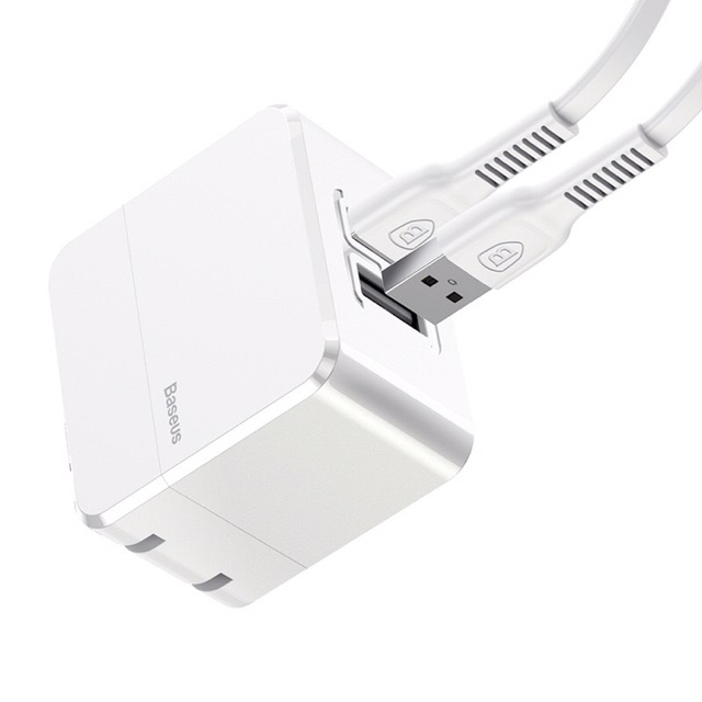 [MUA 2 ĐƯỢC 3]Combo bộ sạc nhanh BASEUS COCO Series 2USB 2.4A cho IPHONE/IPAD - BH 6 Tháng