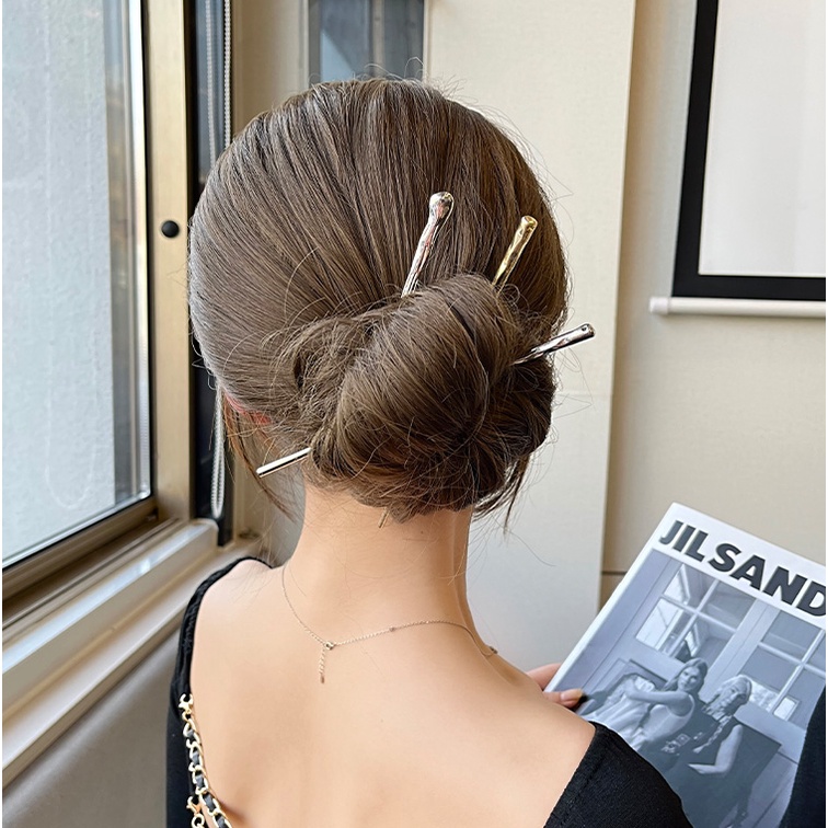 Kẹp Tóc Kim Loại Hình Bướm Phong Cách Trung Hoa