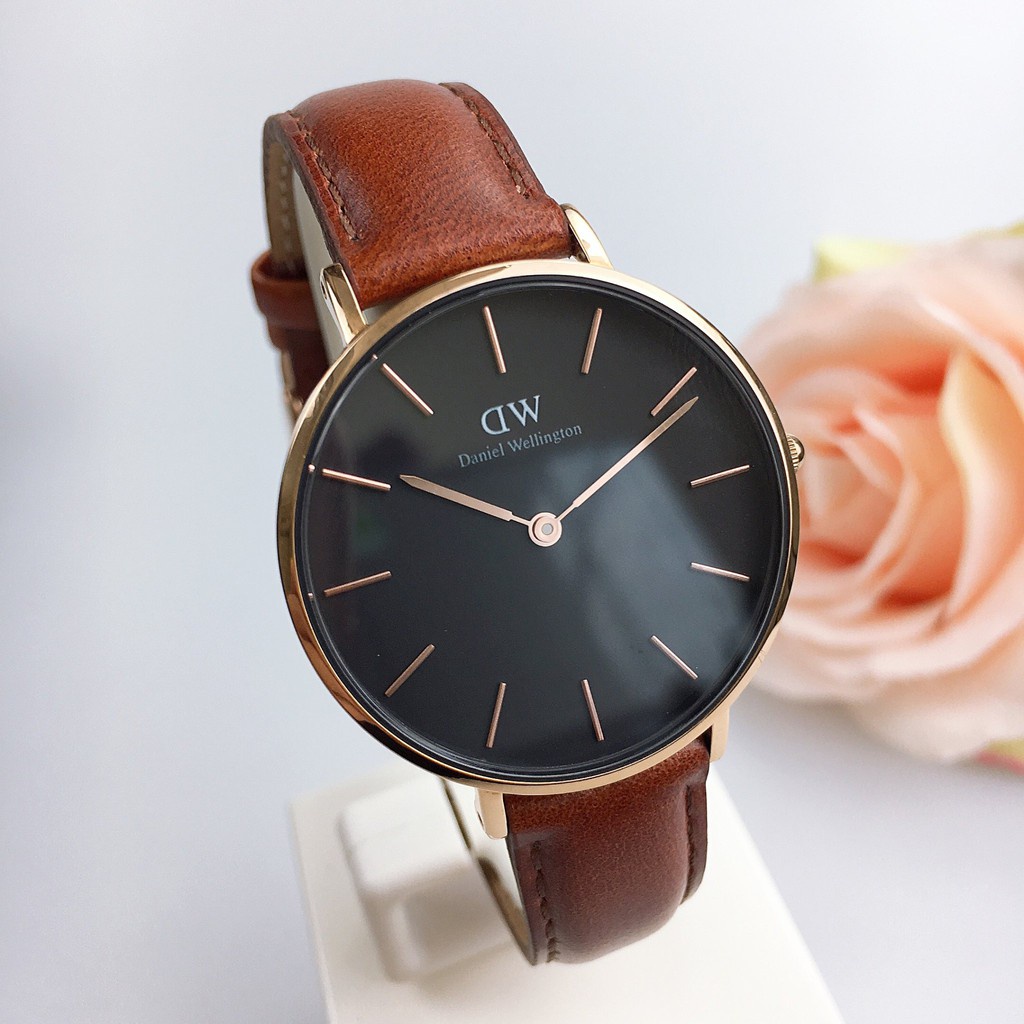 Đồng hồ nữ Daniel Wellington Classic Petite Dây da 32mm 28mm & Vòng tay DW Classic Cuff