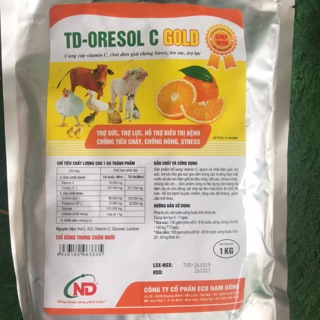 1kg TD-ORESOL C GOLD bổ sung điện giải, trợ sức