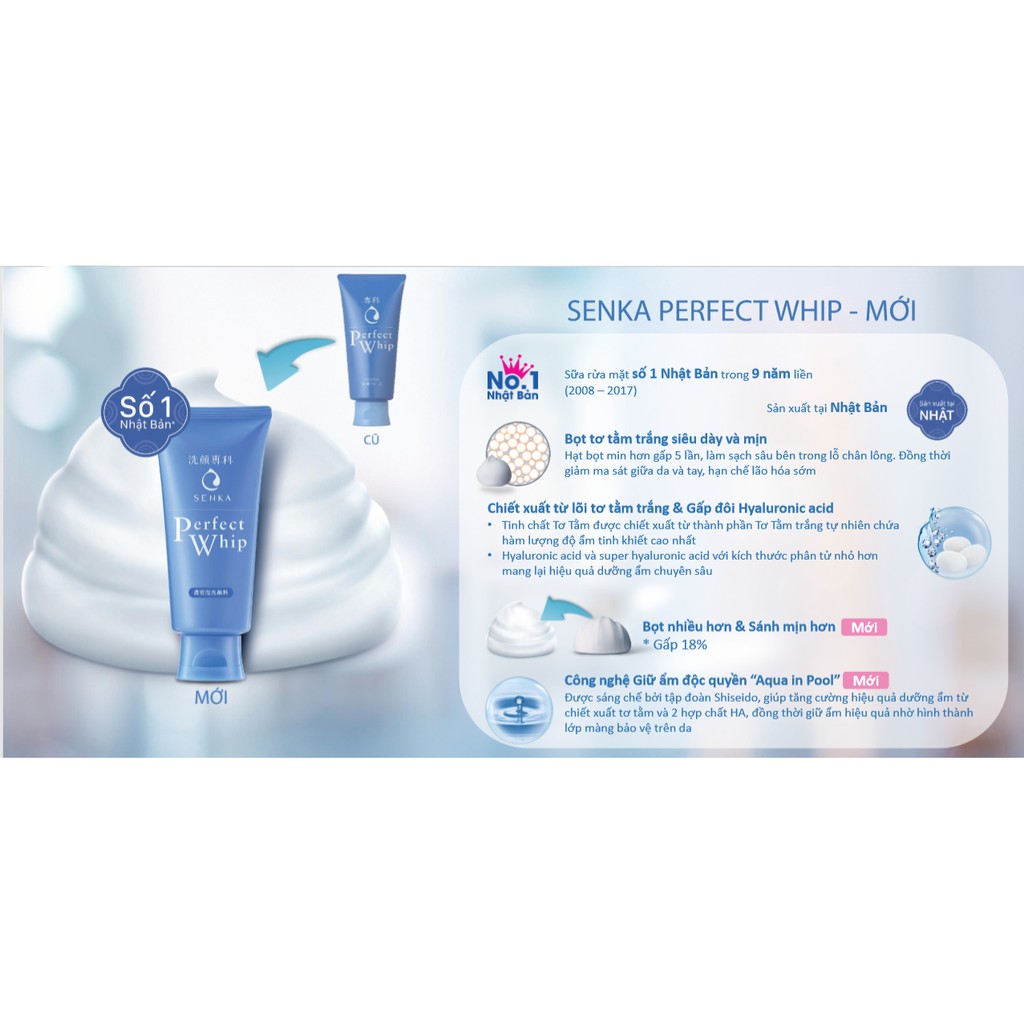 Sữa rửa mặt Senka Perfect Whip👉sữa rửa mặt tạo bọt senka | BigBuy360 - bigbuy360.vn