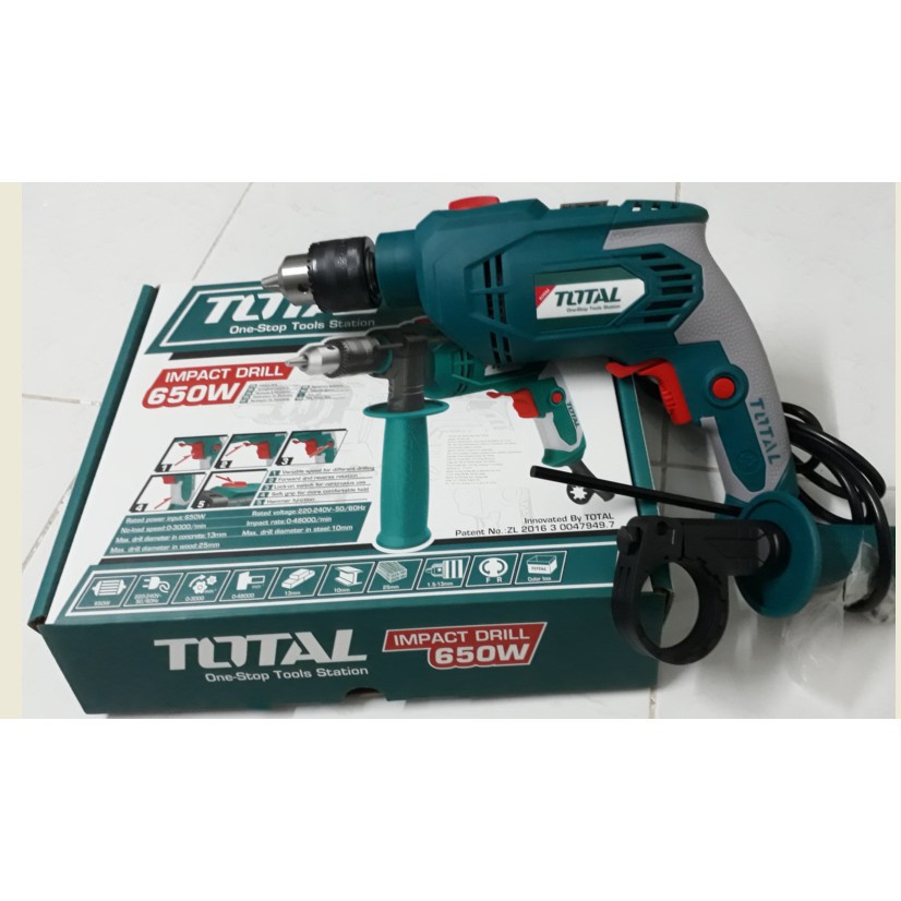 Máy Khoan Động Lực Cầm Tay 650W TOTAL TG106136E - COS SHOP