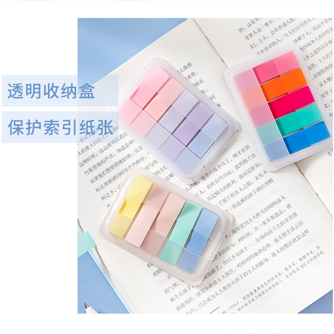 Set 125 Giấy Ghi Chú Trong Suốt Có Thể Tháo Rời Tiện Dụng