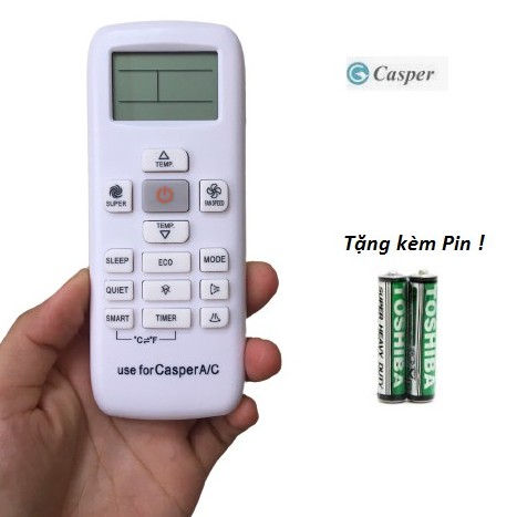 Remote máy lạnh, Điều khiển điều hòa Casper hàng tốt 100%