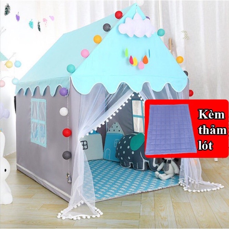 Lều trẻ em Lều Công Chúa - Hoàng Tử Cho Bé Yêu hàng cao cấp loại 1 vải bền chắc [ Bảo Hành 24 tháng]