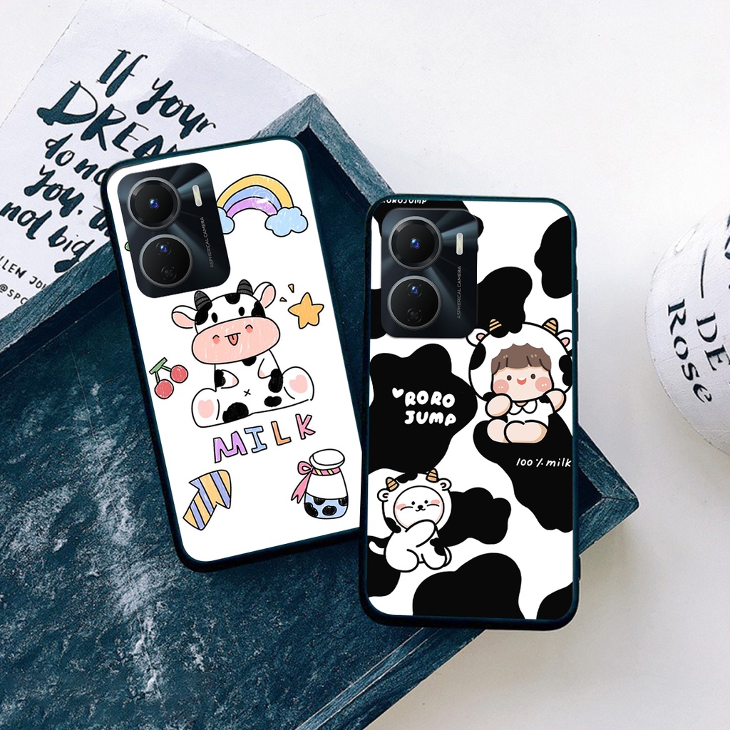 Ốp lưng Vivo Y16 4G - Vivo Y22S - Vivo T1 5G bò sữa thể thao cute cực đẹp