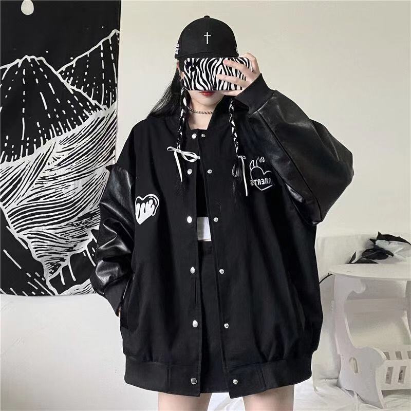 【Yuki】Áo bomber phong cách Baida Harajuku | BigBuy360 - bigbuy360.vn